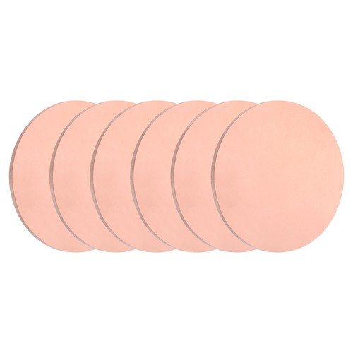 6pcs copper round - 6pcs, plate
